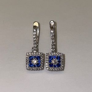 Sterling Silver Evil Eye Earrings